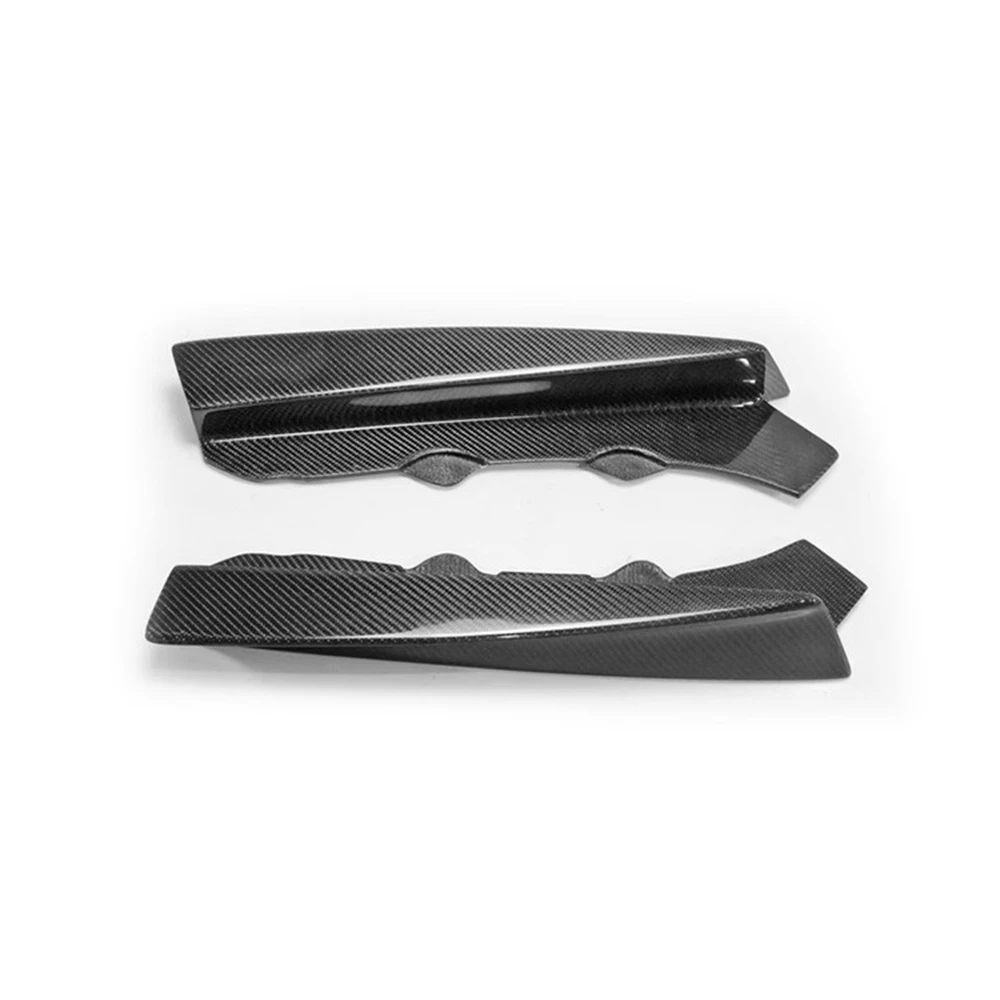 FOR  BMW F80 M3 F82 M4 2017-2020 Car Rear Bumper Side Diffuser Extension Spoiler Lip Corner Splitter Carbon Fiber Style