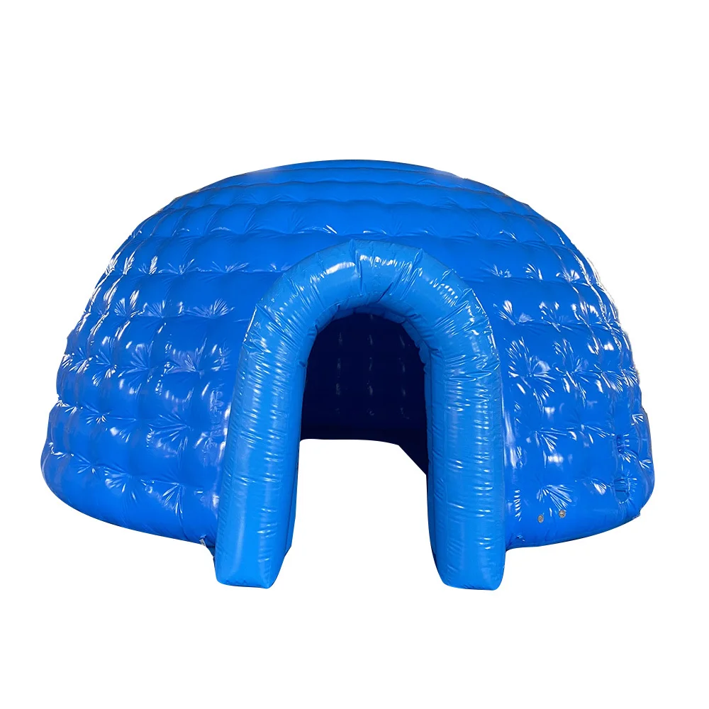 Best Quality Airtight PVC Inflatable Dome Tent Party Bar Blue Inflatable Igloo Room