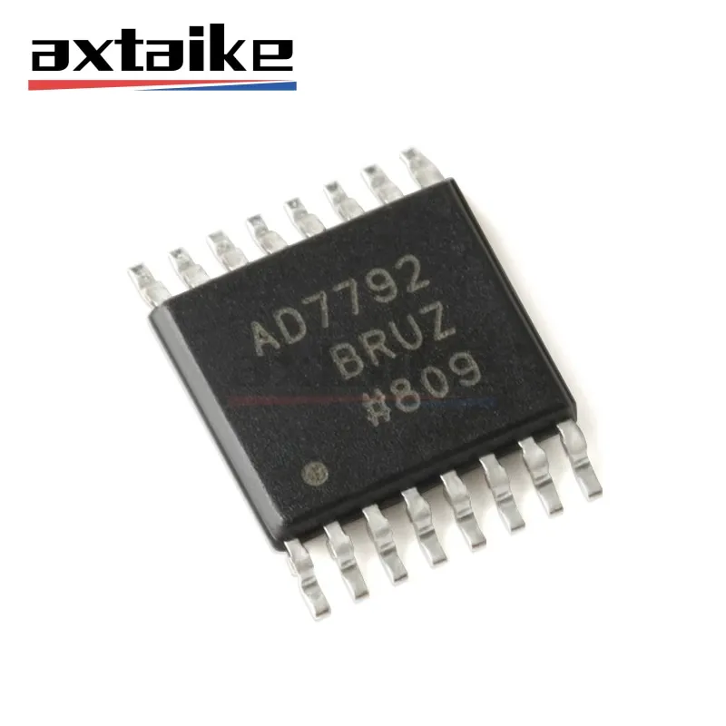 AD7792 AD7792BRU AD7792BRUZ AD7792BRUZ-REEL TSSOP-16 Analog To Digital Converters ADC 2 Channel 16Bit SD ADC PGA&REF IC SMD