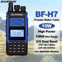 BAOFENG Original BF-H7 Portable Two Way Radios 10KM Long Range Walkie Talkie 10W UV Dual Band Hunting Radio Wireless Transceiver