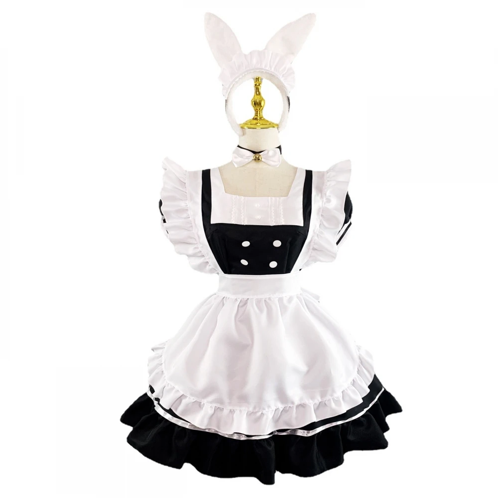 Strój kelnerki Cosplay Anime Damski Strój pokojówki Halloween Kostium na występy Second Renaissance Lolita Spódnica