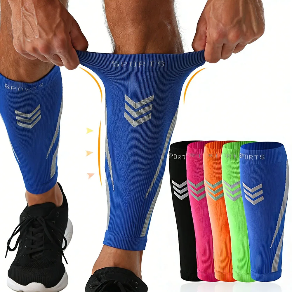 

1Pair Calf Support Compression Sleeves for Women Men Running 20-30mmHg Footless Leg Socks Outdoor Sports Marathon
