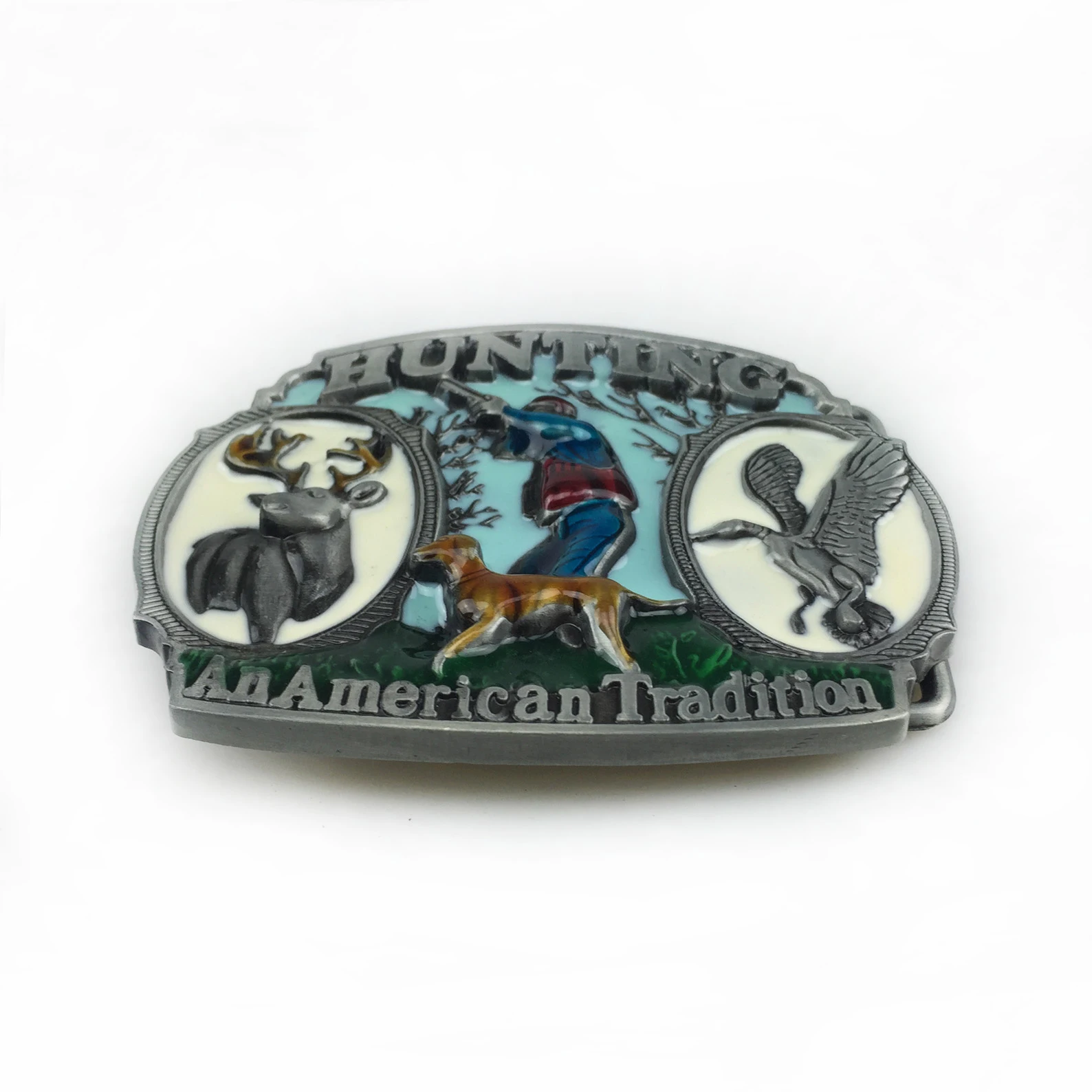 WesBuck Brand Hunting America New Vintage Belt Buckle accessori per cinture fatti a mano fatti in casa cintura fai da te Western Cowboy Rock Style