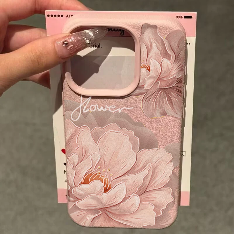 Casing Ponsel Bunga Floral Korea Untuk Motorola MOTO G85 G84 G75 G05 G34 G15 G35 G54 Edge 50 Pro NEO 60 Fusion STYLUS Soft Cover