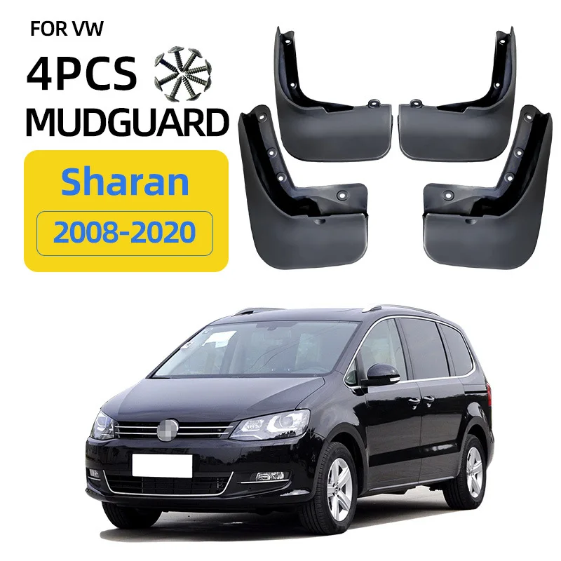 For 2008-2020 VW Sharan Seat Alhambra mudguard Mudflaps Front Rear Flares Splash Guards Cover Car Accessoie