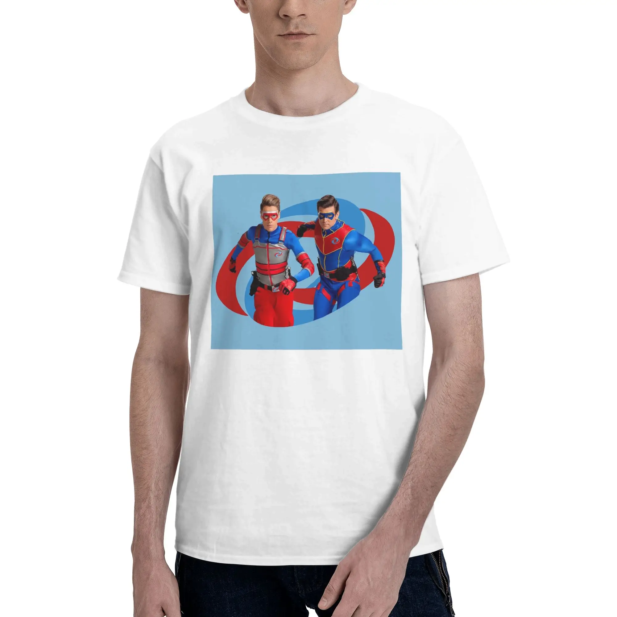 

Henry Danger - Action Log 100% Cotton T-Shirt Men'sClassic T Shirts Men Crew Neck Short Sleeve S-6XL