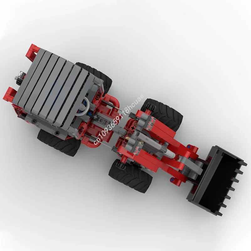 512 Uds. MOC HofTrac cargador frontal modelo técnico juguetes de construcción bloques montar regalo de Navidad Idea creativa ladrillo cumpleaños