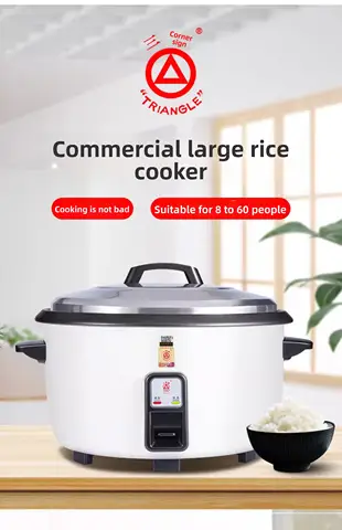 TQH rice cooker commercial large-capacity old-fashioned large rice cooker canteen restaurant with steamer non-stick pan genuine