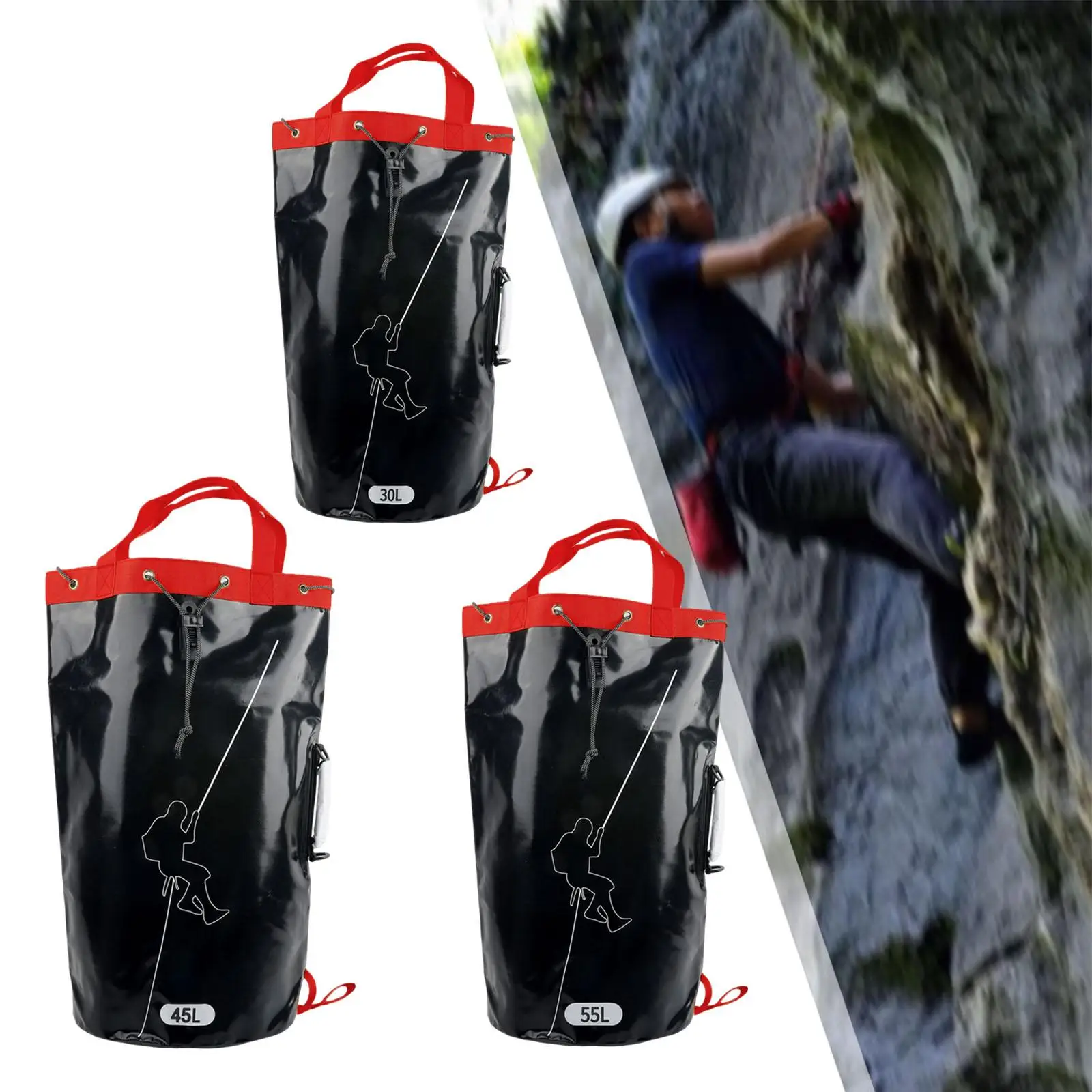 

Climbing Rope Gear Bag PVC Arborist Equipment Storage Bag for Outdoor Hiking