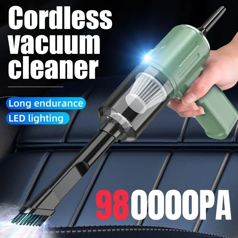 

Мощный беспроводной автомобильный пылесос 980000 Па, беспроводной ручной пылесос 4 в 1, многофункциональный для домашнего использования на автомобиле