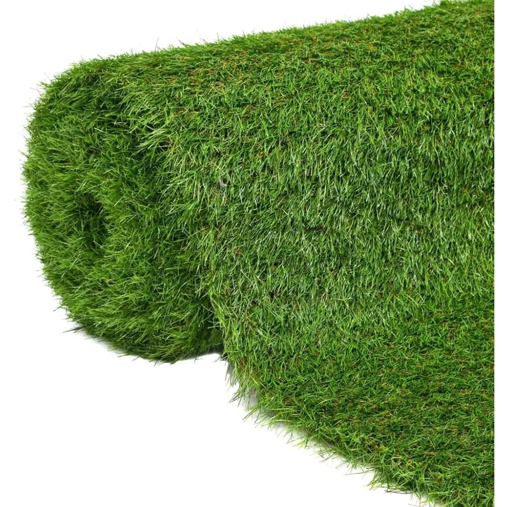 

Artificial Grass Garden Patio Outdoor Balcony Backyard Home Artificial Lawn Mat Tuft Yard Grass Carpet 3.3'x16.4'/1.6 Gre