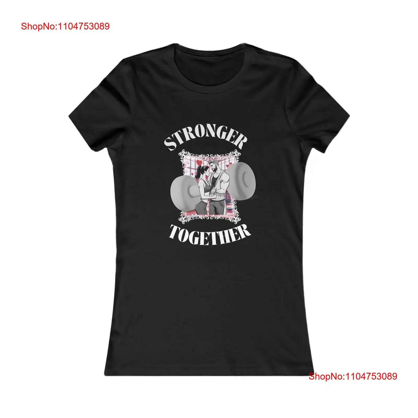 Stronger Together Women T Shirt Power Couple Train Stay Gym Rat vintage Washed Comfortable homme Stretched Breathable Soft