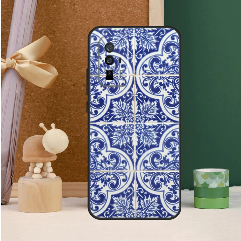 Portuguese Tiles For POCO X6 Pro M6 X3 X5 F3 F5 M5s Cover For Xiaomi 13T 12T 11T 14 Pro 12 13 Lite Case