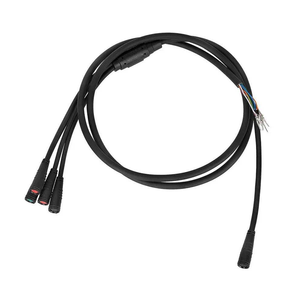 1pc 6pin Dashboard Controller Data Cable For Kukirin & Pro Electric Scooter High Quality Plastic Black 102g 1390mm