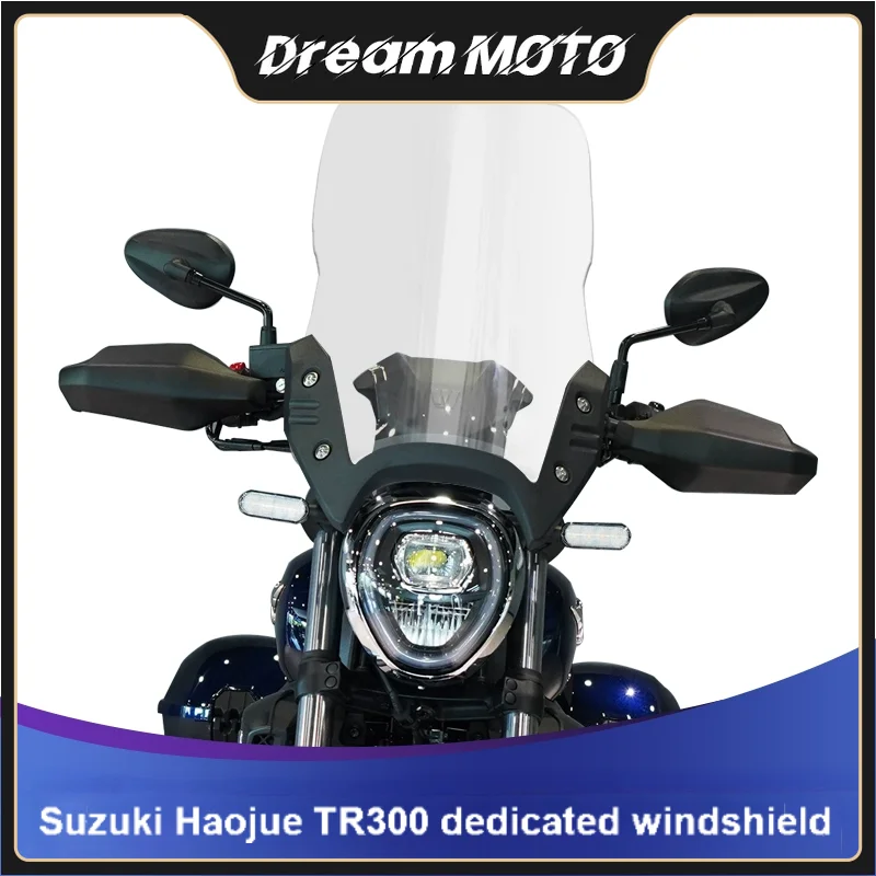

For Haojue SUZUKI TR300 TR 300 TR-300 Motorcycle front windshield windscreen chest protection windproof modification accessories