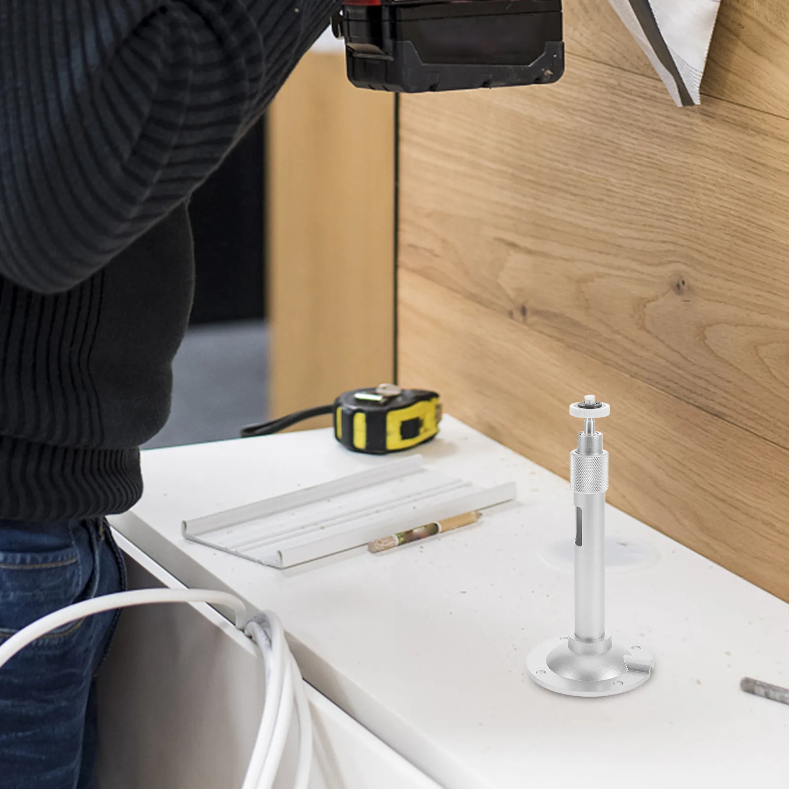 

Мини-кронштейн для проектора из алюминиевого сплава, телескопический кронштейн с вращением на 360 градусов, универсальный держатель для проектора, потолочная опора