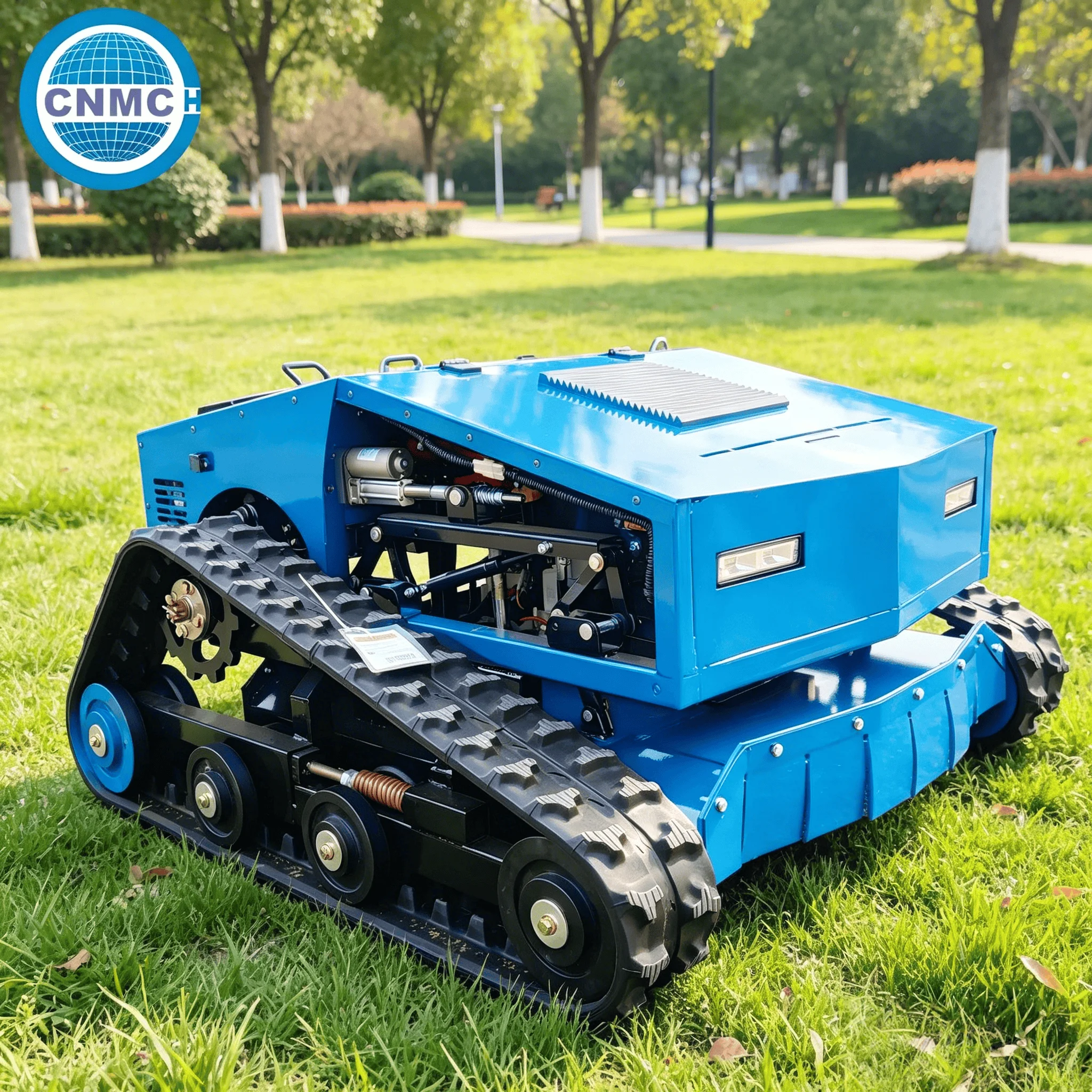 

CNM-1000 Lawn Mower Grass Mowing Robot Remote Controlled CE EPA Certified Easy to Operate Lawn Mower Safety Auto-Stop Blade