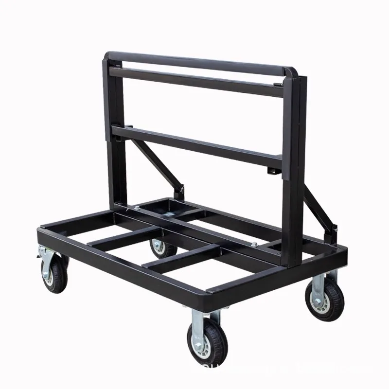 Glass door and window cart New heavy-duty portable folding universal wheel Stone handling artifact Glass hand push flatbed cart