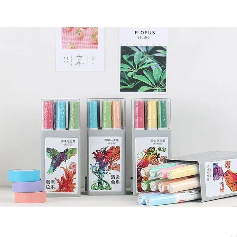 M5TB 12 CORES PENTE ACRYLIC PAIXA PENE