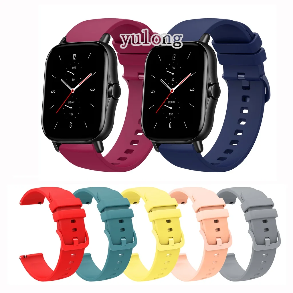 Correa de silicona para Huami Amazfit GTS2 GTS4 mini GTS3 GTS2e Neo GTS 2 3 4 2e pulsera deportiva suave impermeable de moda