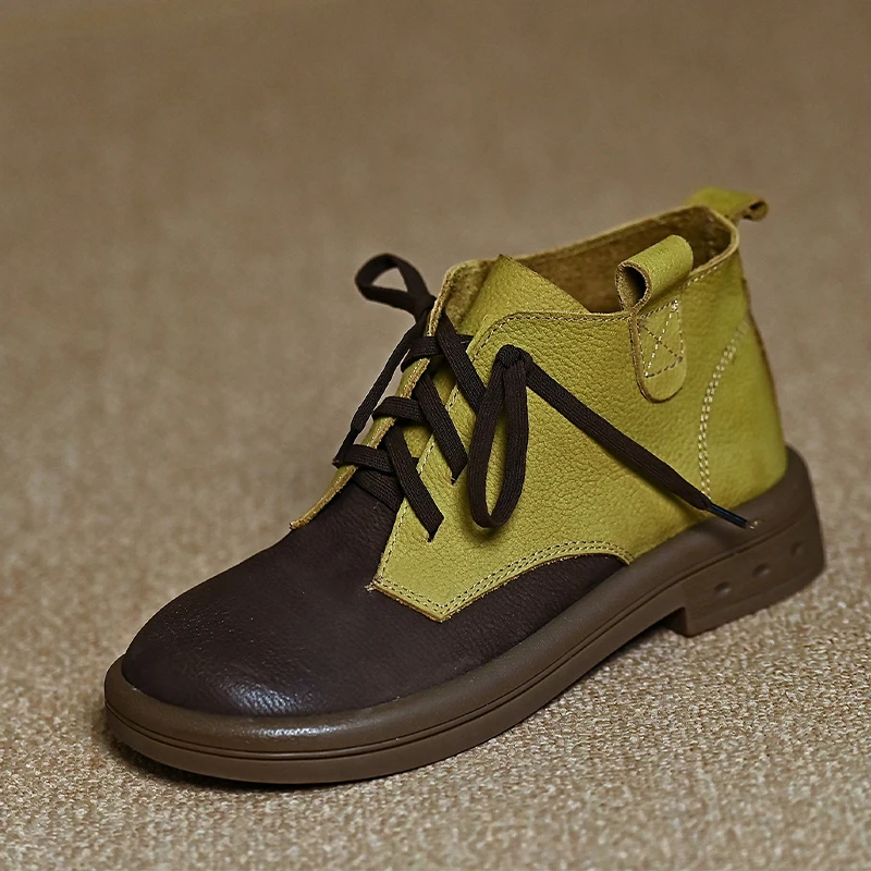 

Designer Women's Ankle Boots Flats Fashion Sport Shoes Lace Up Winter Woman Short Boots 2025 New Designer Mujer Chelsea Botas
