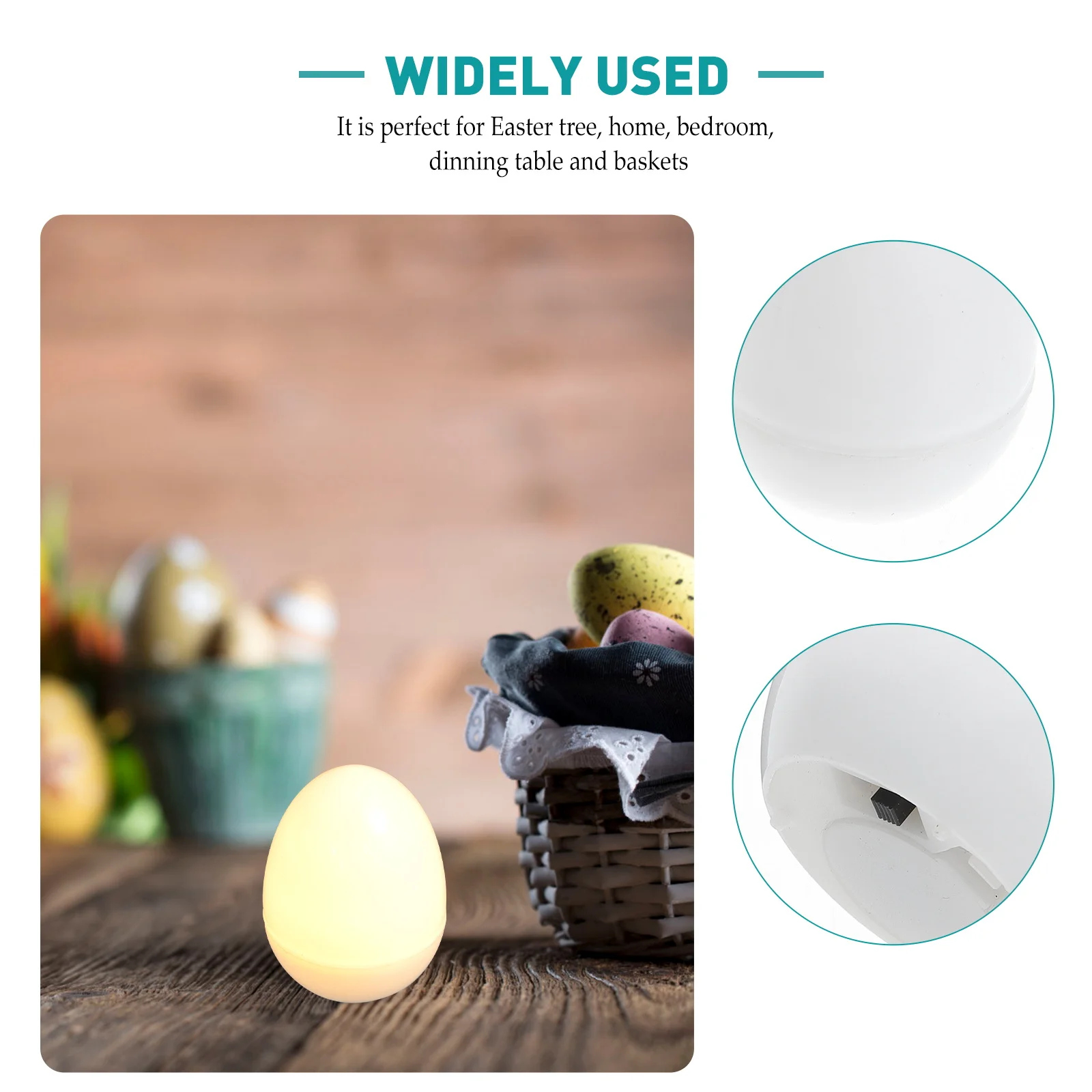 12 قطعة على شكل بيضة متوهجة أضواء ليلية عالية الجودة مصابيح صغيرة مهرجان لوازم الحفلات عيد الفصح عيد الهالوين زينة عيد الميلاد #4