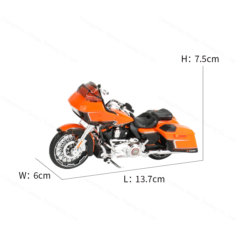 Maisto 1:18 Harley-Davidson 2022 CVO Road Glide Die Cast Vehicles Collectible Hobbies Motorcycle Model Toys