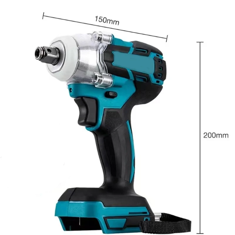 Electric Impact Wrench Brushless Motor Strong Torque 30000Amh Li-ion Battery LED Light Cordless Wrench Impact for Car Tires Tool