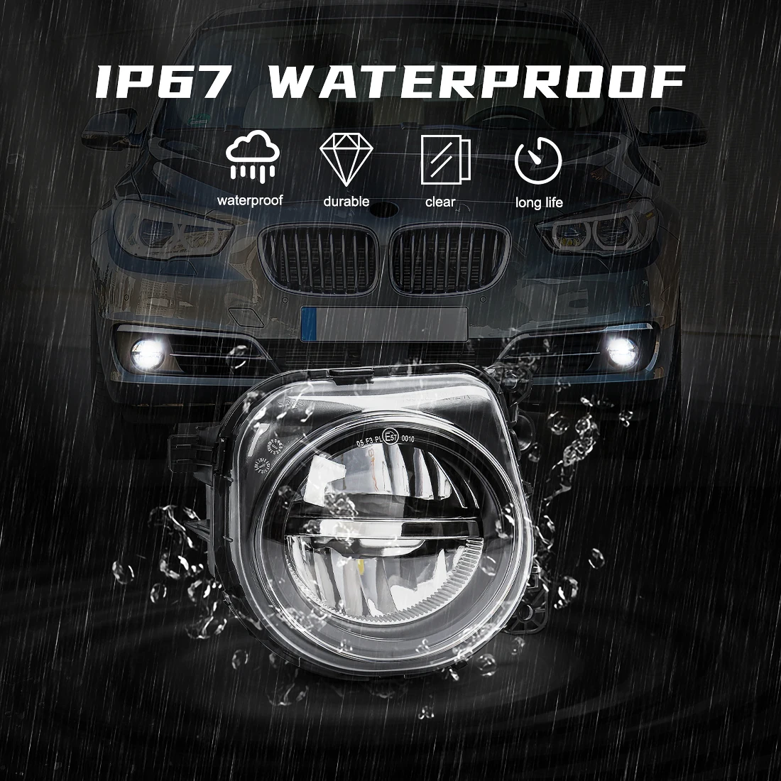 Car Fog Lamp For BMW 5 Series F07 F10 F11 F18 LCI 528i 535i 550i 2013 2014 2015 2016 Front Headlight 63177311293 63177311294 12V