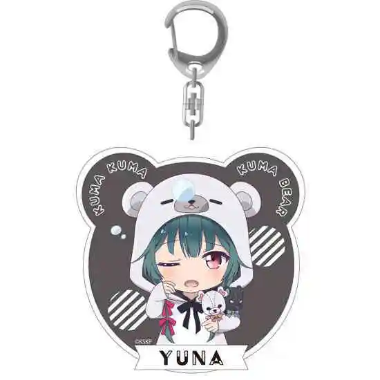 Charm Anime Fans Gifts Love Live! Kuma Kuma Kuma Bear Superstar HD Figurel Q Edition Acrylic Keychain About 6cm