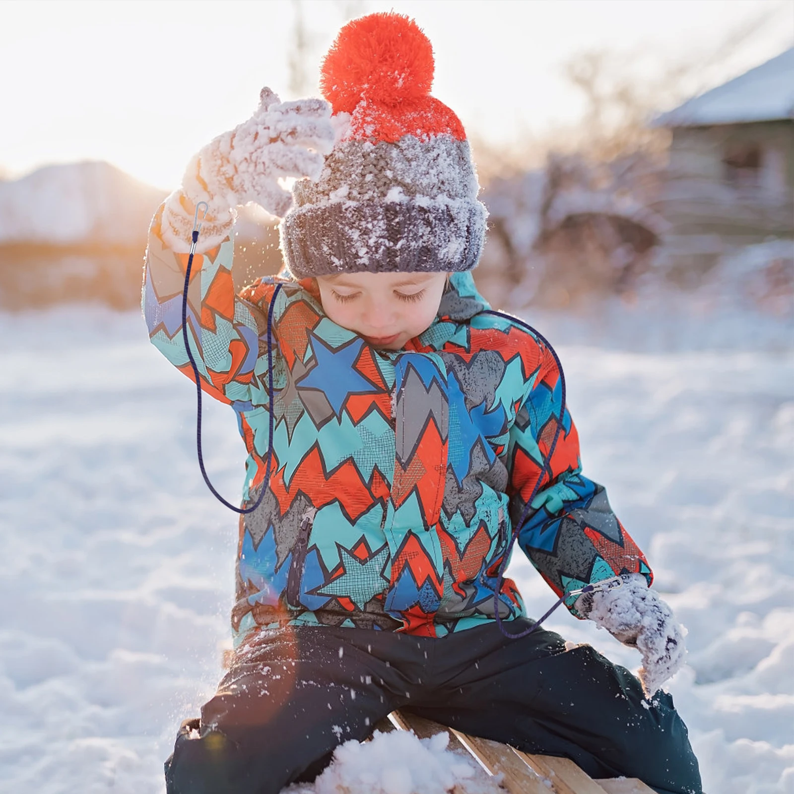 

2pcs Reusable Anti-Lost Glove Lanyard Kids Mittens Rope Nonslip Portable Nylon Strap Winter Mitten Holder Outdoor Tool Fix Shawl