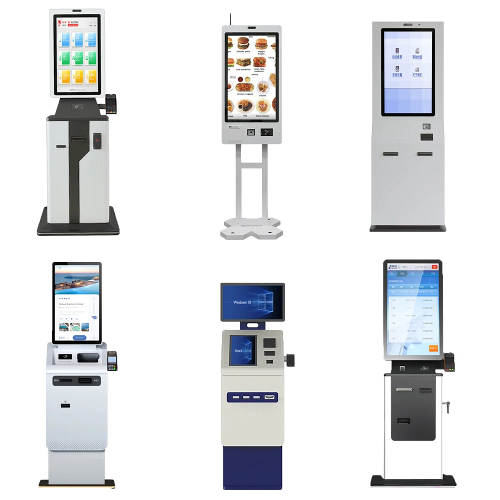 Crtly Indoor Atm Payment Kiosk Currency Cash Exchange Machine Self Service Touch Screen Ticket Printer Hotel Check In Kiosk