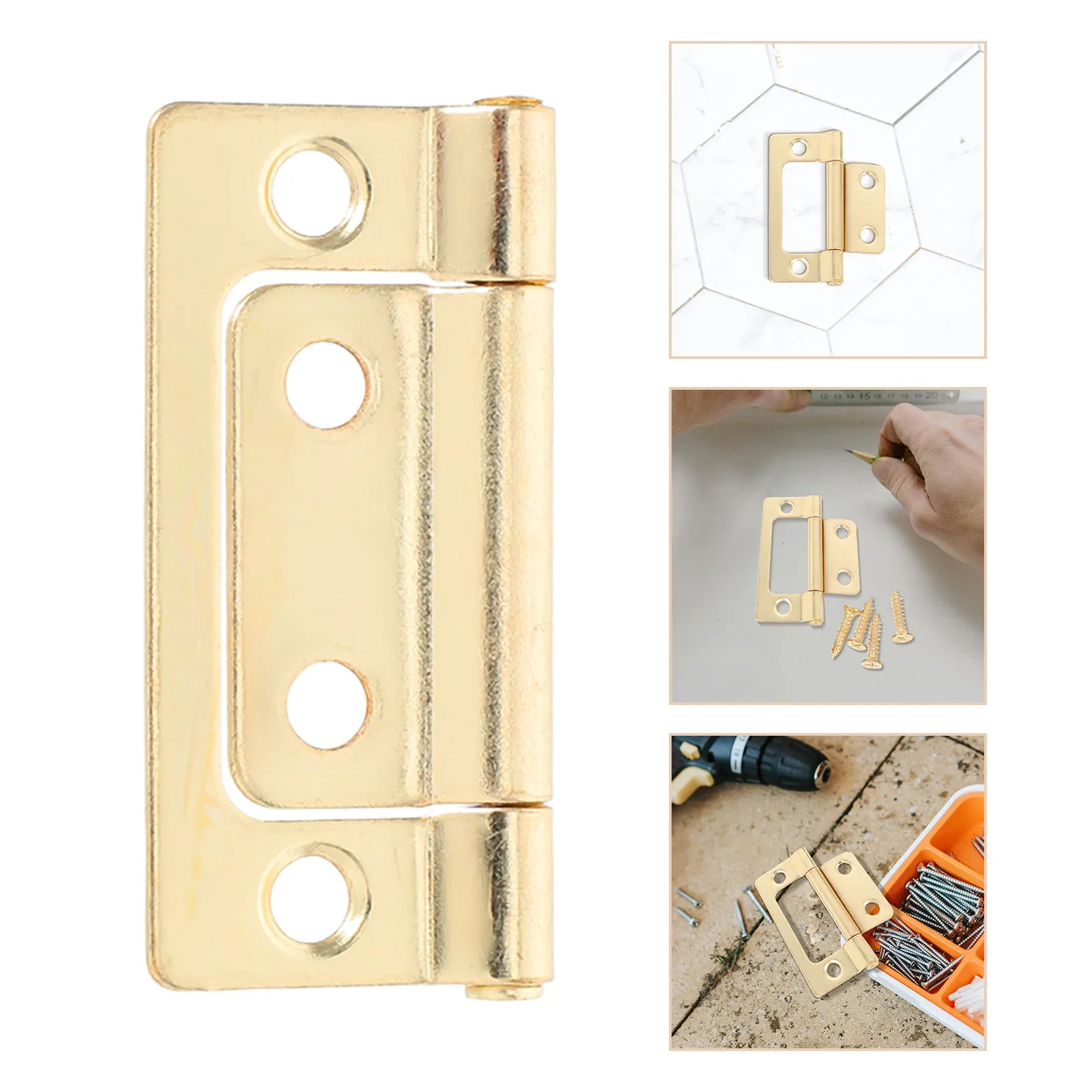 5 pcs Hinges Cabinet Heavy Duty Door Furniture Halloween Christmas New Year Door Hinges Cabinet Hinges Cupboard Hinges Gold