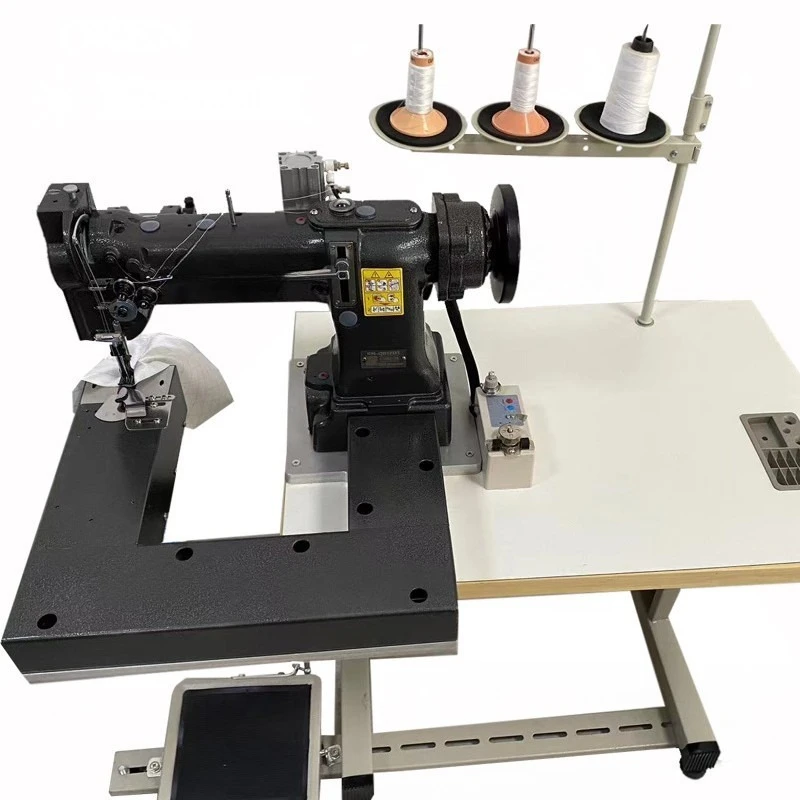 trouser leg sewing equipment Double needle garment car, thin material curved arm Double needle sewing machine RN-QB2ZD