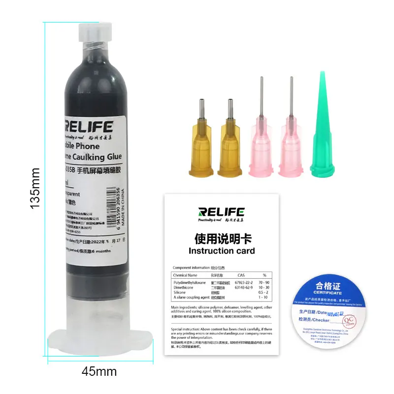 NEUE RELIFE RL-062/RL-035B Handy Bildschirm Kartuschenkleber/30ML Für iPhone Samsung Huawei Xiao Vivo Opop