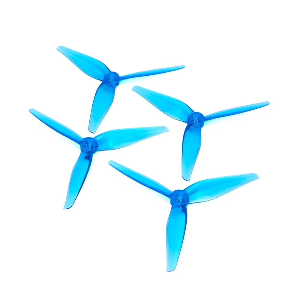 Axisflying HQProp 5.1 pouces R37/hélices à trois pales/couleur bleue pour Drone Manta 5 SE FPV, accessoires FPV