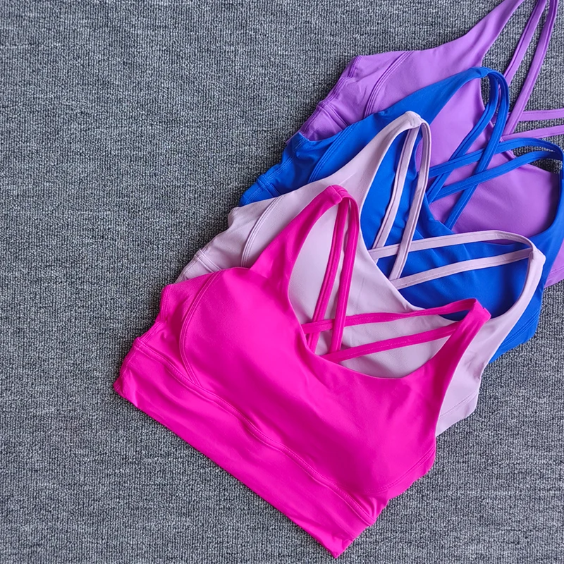 Sutiãs esportivos respiráveis para mulheres, Colete Yoga Alto à Prova de Choque, Ginásio Correndo Fitness Underwear, Senhoras Sportswear