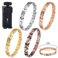 Magnets Wristband Bracelets with 3500 Gauss Magnets Health Care Magnetic Bracelet Pure Copper for Valentine Day