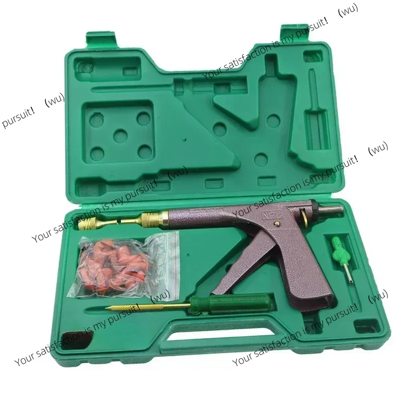 Vacuum tire perforation repair gun