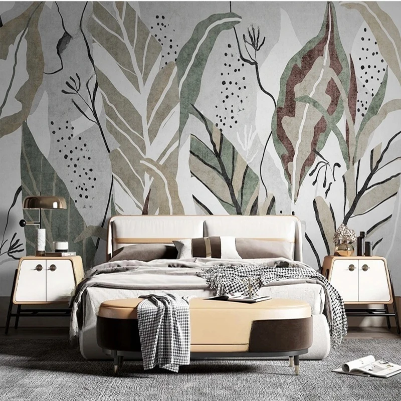 MU7671 3D 사진 벽화 벽 중국 스타일 푸른 꽃과 새 세심한 그림 벽지 Papel De Parede Tapety Fresco Art