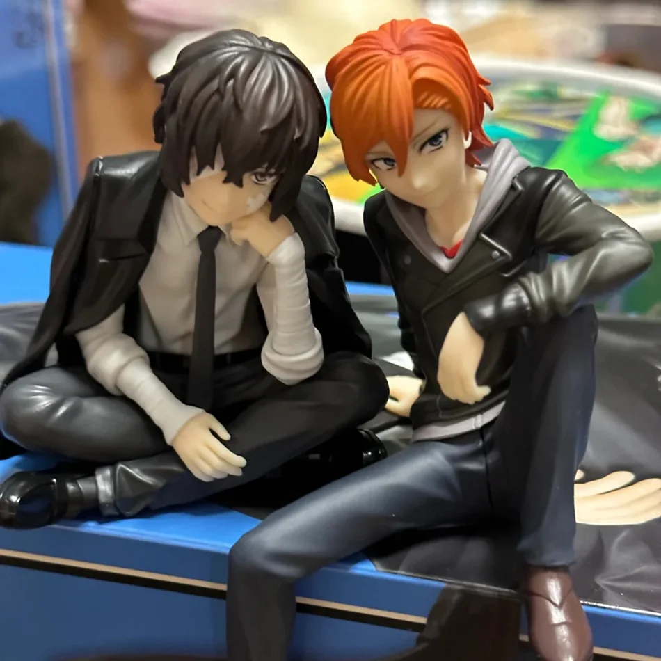 2 Arten Bungo Stray Dogs Dazai Osamu Figur Nakahara Chuuya Actionfiguren PVC-Modell Sammlerstück Noodle Stopper Geburtstagsgeschenke