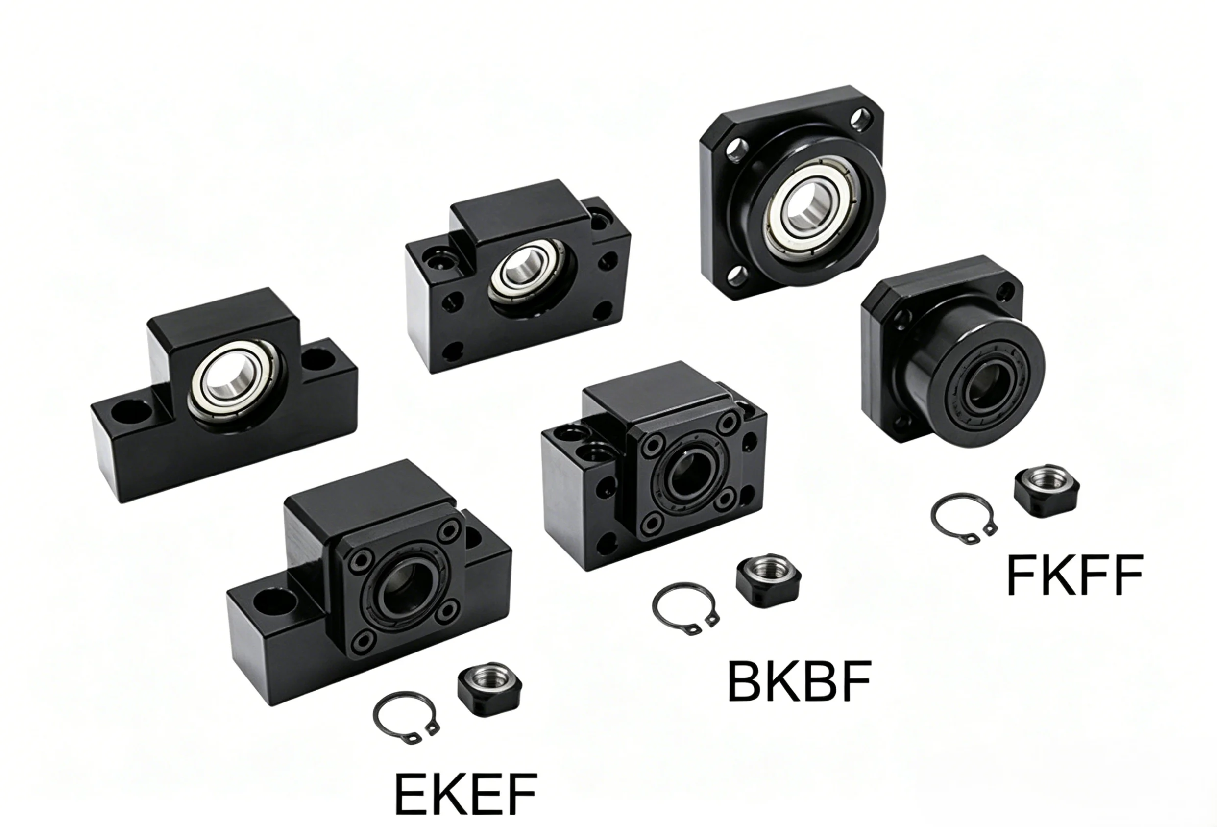 BK/BF35 Inner Bore 35mm Precision Ball Screw Support Seat Fixed Screw Shaft Bearing Housing Bracket