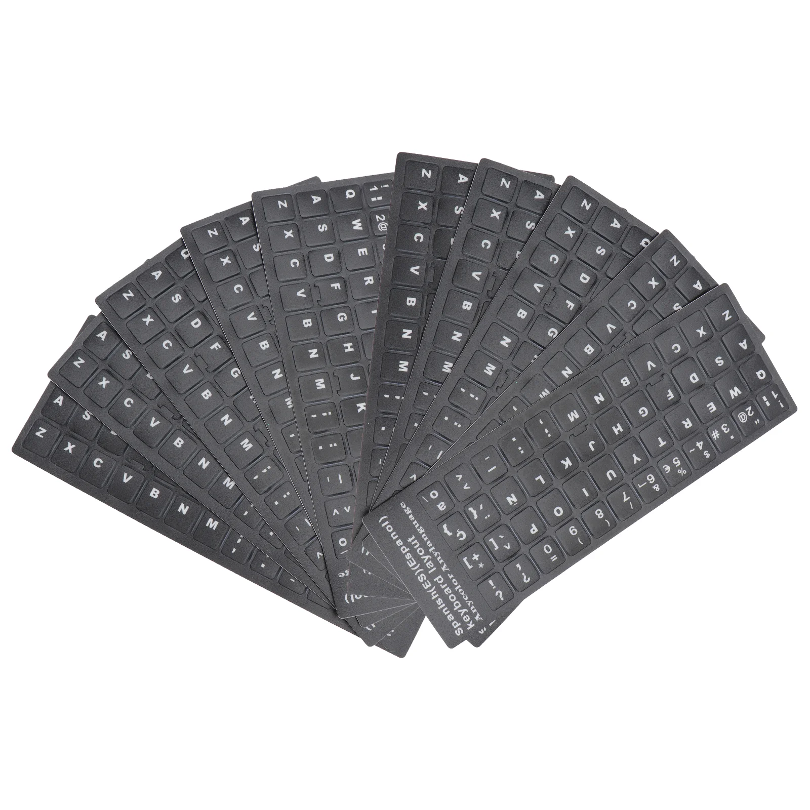 

10 Pcs Keyboard Stickers Keyboards Universal Computer Protector Multi-language Cover Laptop Pvc Convenient Skin