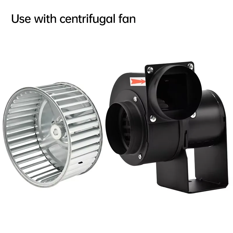 8 Inch 200mm Galvanized Sheet  Sirocco Fan Impeller, Turbo Fan Wheel Blades, High Temperature & Corrosion Resistant
