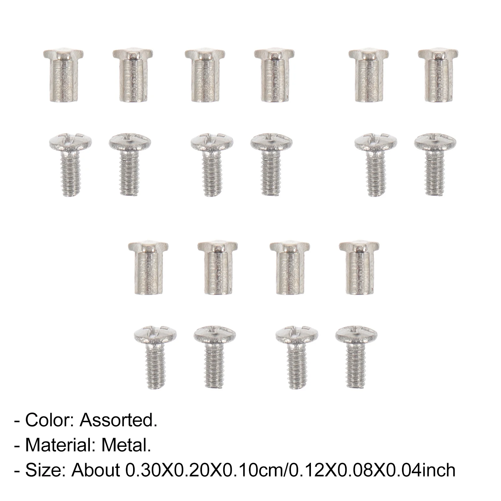 مجموعتان من مسامير النظارات المعدنية البديلة للنظارات الشمسية، إطار سلك القراءة، ملحقات طقم تصليح النظارات #3