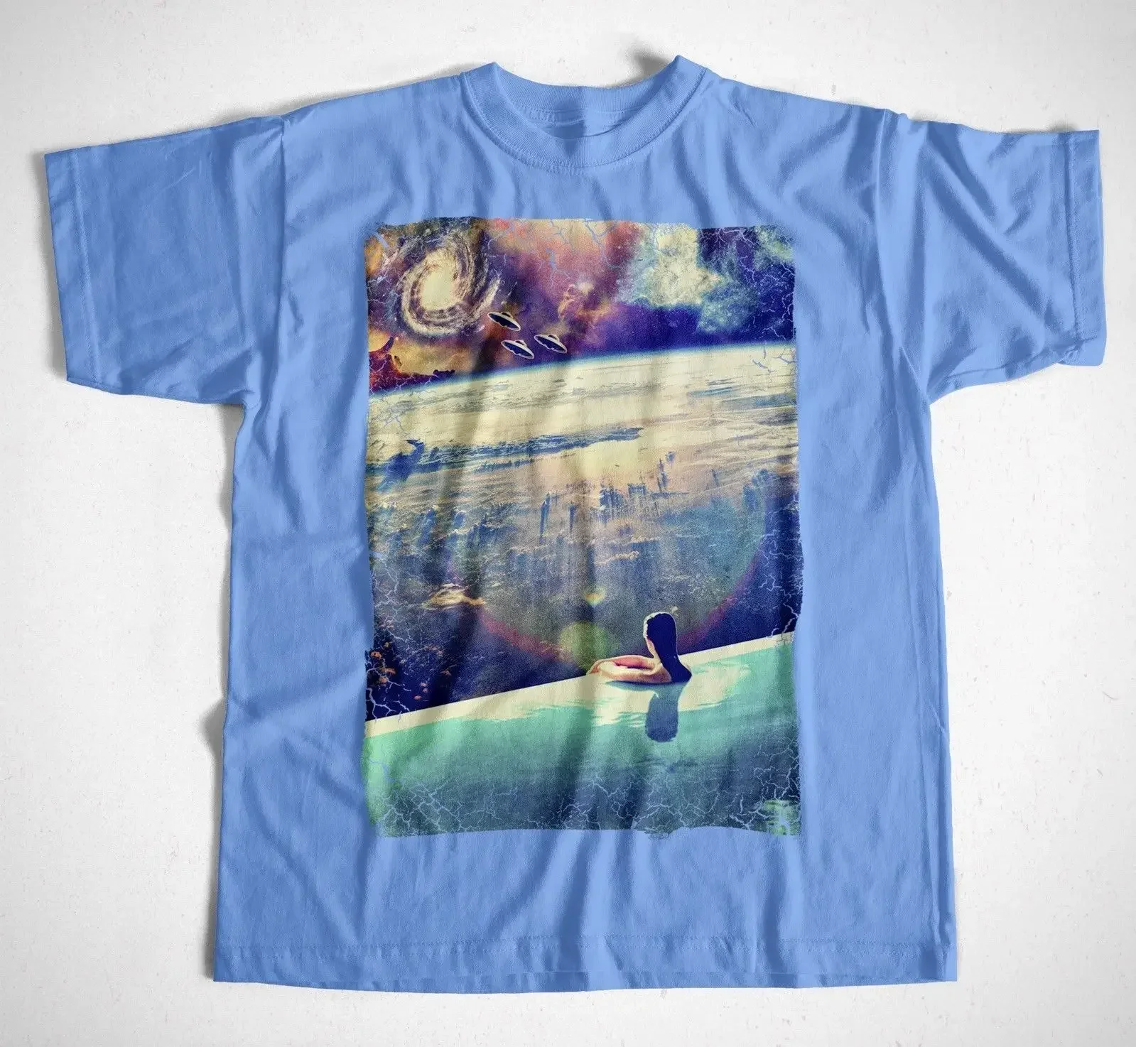 Newest Men'S Fashion  T-Shirt Dive S-Xxl Weltraum Edm Psychodelic Space Astronaut Streetwear Mond Summer Style