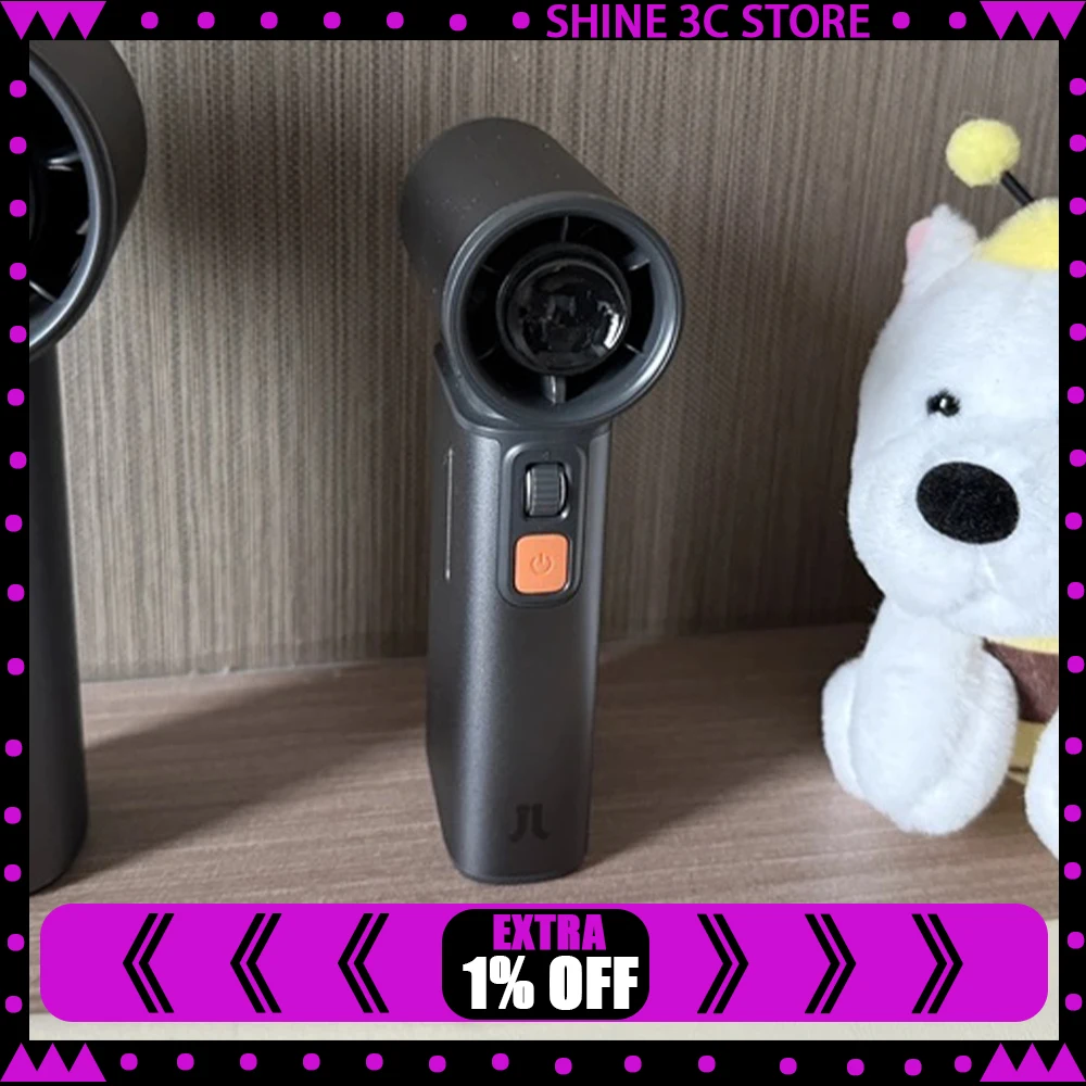 JisuLife Ultra1 Handheld Small Fan Second Generation High Speed Energy Saving Fan Handheld Fan Built In Protection Chip Gifts