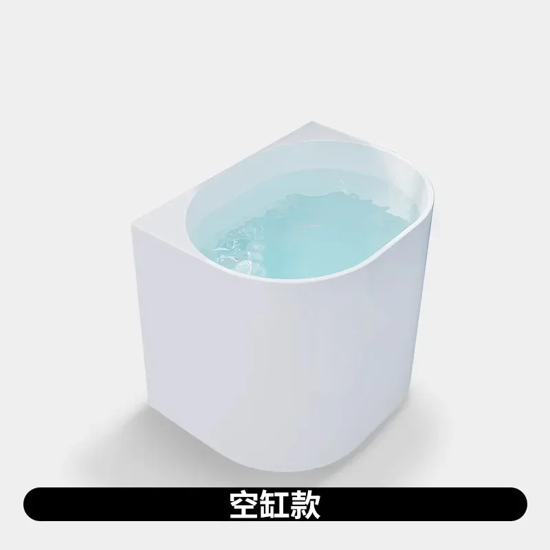 Thin Edge Independent Japanese Deep Bubble Bathtub Small Apartment Mini Household Acrylic Bathtub