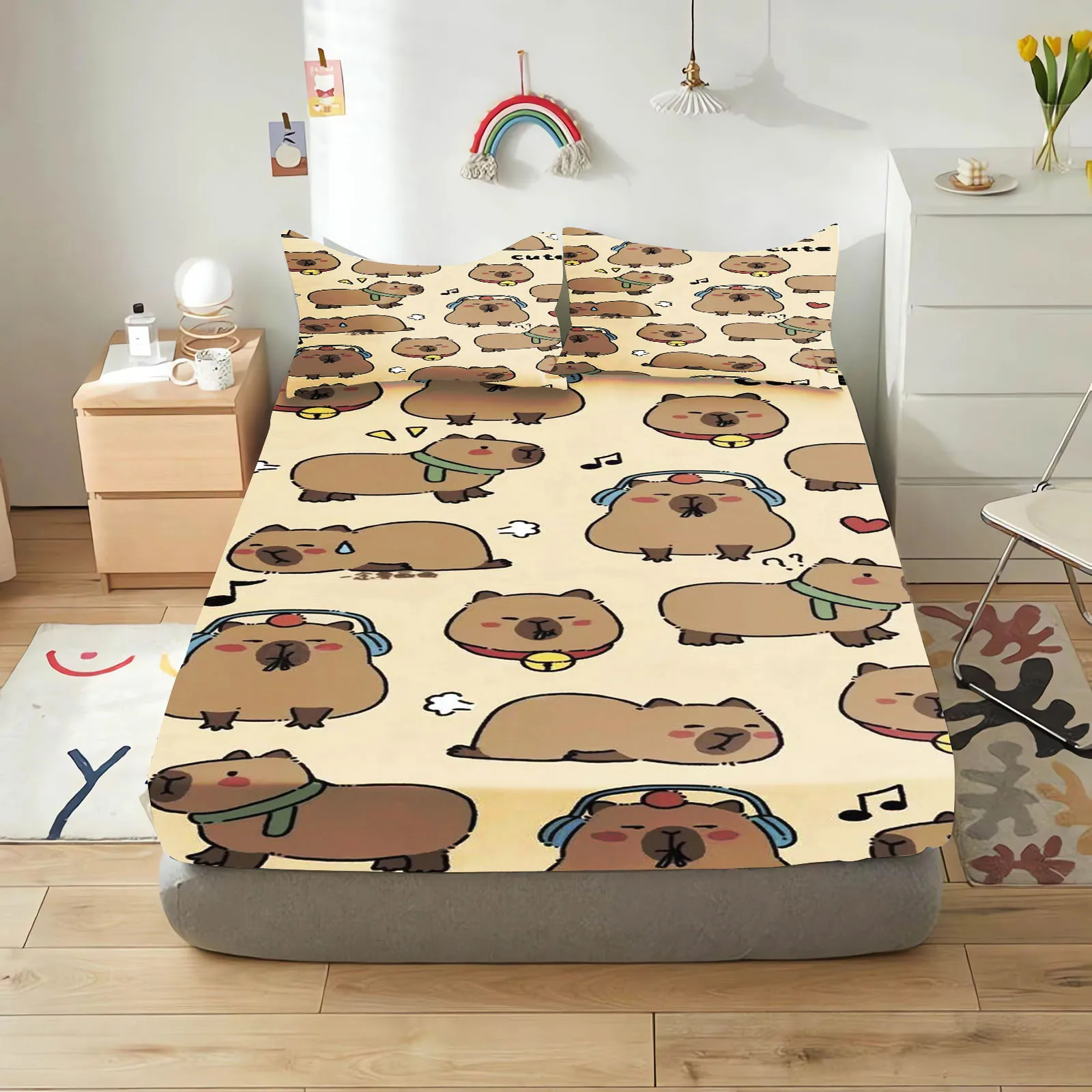 dessin-anime-capybara-draps-housses-filles-ensemble-de-literie-couette-ensemble-de-couverture-pour-enfants-king-size-couvre-enfants-imprime-100-polyester