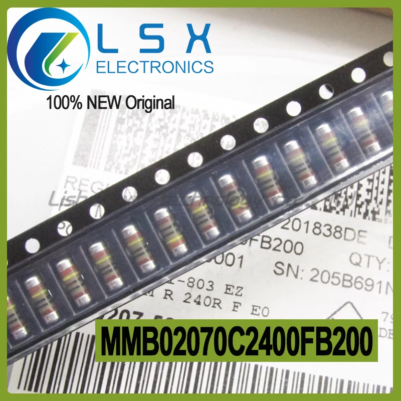 20-100pcs 1W 240R VISHAY SMM0207 MMB02070C2400FB200 Color ring wafer resistor  New and Original